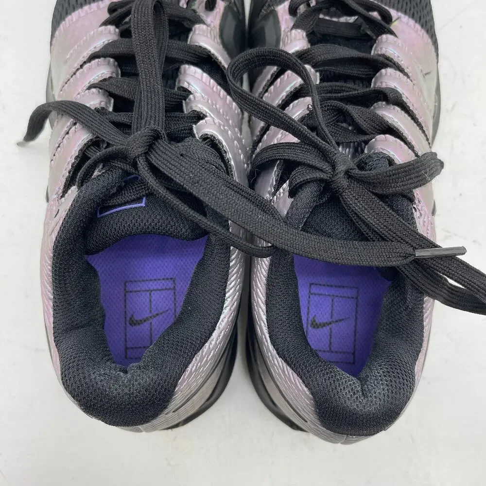 Nike Air Zoom Vapor X AA8030-900 Black/ Purple Men's Tennis Shoes US Size 7.5